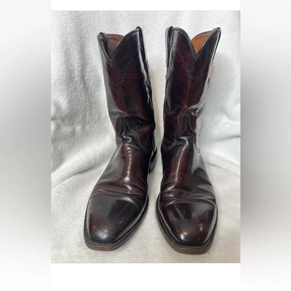 Lucchese Cherry Ref Leather Cowboy Boots - Men’s - Picture 1 of 16